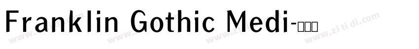 FrankIin Gothic Medi字体转换